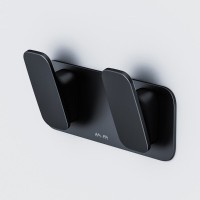 Двойной крючок Am.Pm Inspire 2.0 A50A35622 для полотенец, черный матовый