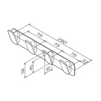 Набор крючков для полотенец Am.Pm Inspire 2.0 A50A35922, черный матовый