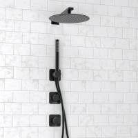 Душевая система WasserKRAFT Fulda 5200, со смесителем, цвет черный Soft-touch, A5251.299.219.258.302.242.217