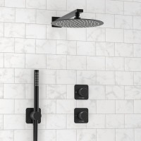 Душевая система WasserKRAFT Fulda 5200, со смесителем, цвет черный Soft-touch, A5251.299.219.258.302.242.217