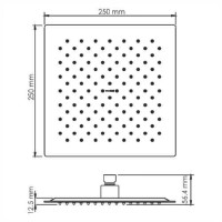 Душевая система WasserKRAFT 5500 A55180, PVD матовое золото