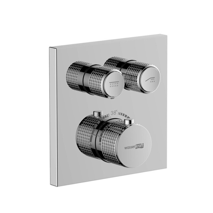Душевая система WasserKRAFT Dinkel A5848.090.118.271.010.137 Thermo, термостатическая, хром