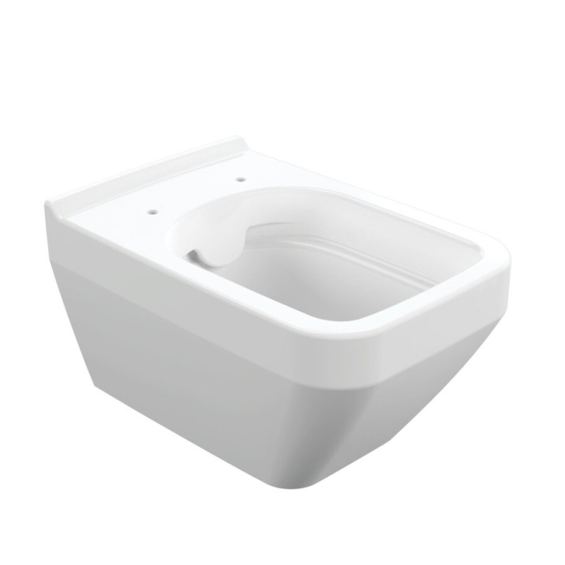 Унитаз подвесной Cersanit Crea Square Clean On DPL EO slim A63115, безободковый, крышка-сиденье микролифт, цвет белый