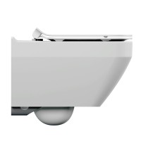 Унитаз подвесной Cersanit Crea Square Clean On DPL EO slim A63115, безободковый, крышка-сиденье микролифт, цвет белый