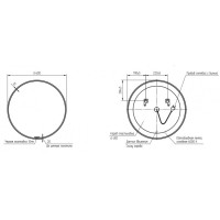 Зеркало Cersanit Eclipse smart 60x60 с подсветкой круглое в черной рамке, A64146