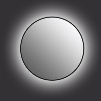 Зеркало Cersanit Eclipse smart 60x60 с подсветкой круглое в черной рамке, A64146
