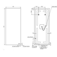 Зеркало Cersanit Eclipse smart A64155, 60 см, LED-подсветка, инфракрасный выключатель, цвет белый