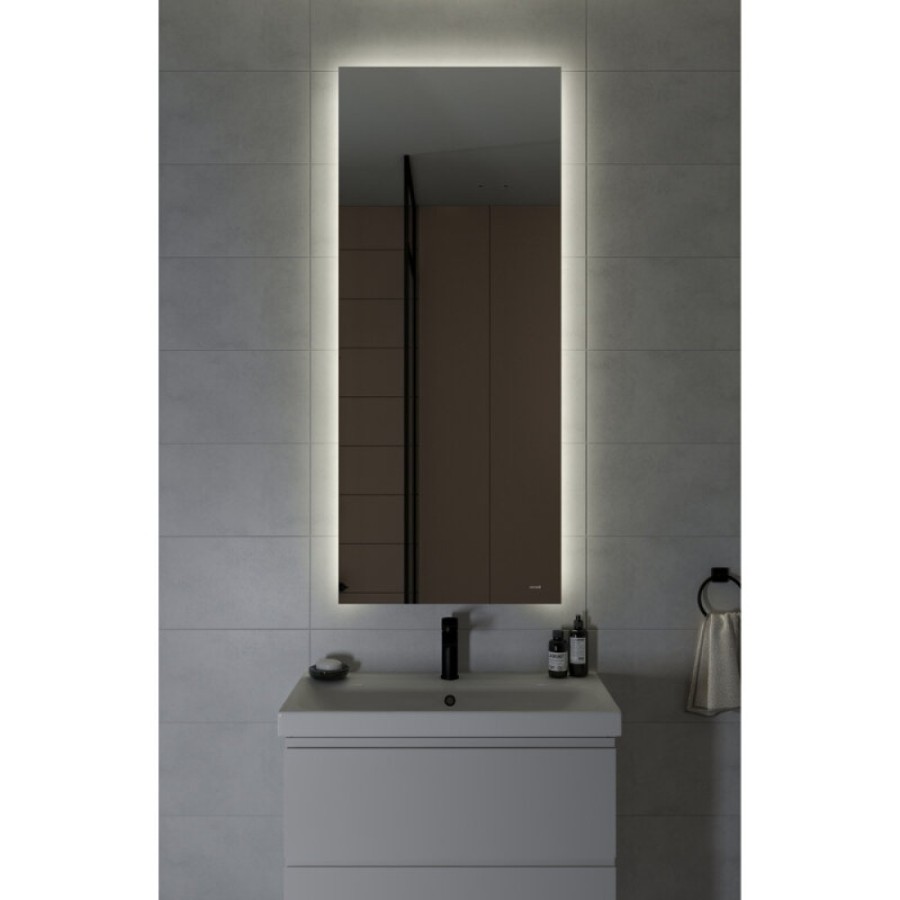 Зеркало Cersanit Eclipse smart A64155, 60 см, LED-подсветка, инфракрасный выключатель, цвет белый