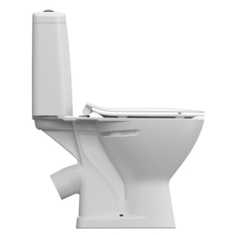 Напольный унитаз-компакт Cersanit Flavis A64288 031 3/6 DPL EO, сиденье микролифт, Slim, белый