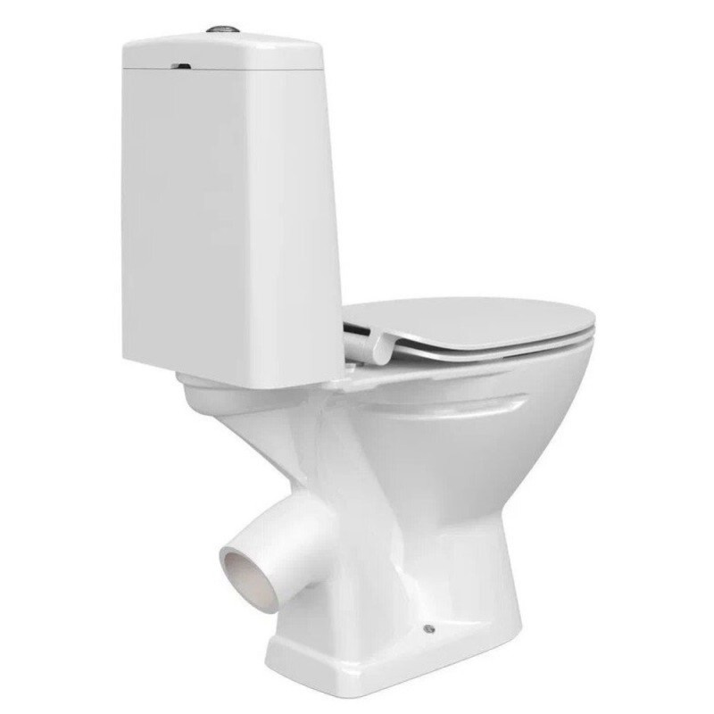 Напольный унитаз-компакт Cersanit Flavis A64288 031 3/6 DPL EO, сиденье микролифт, Slim, белый