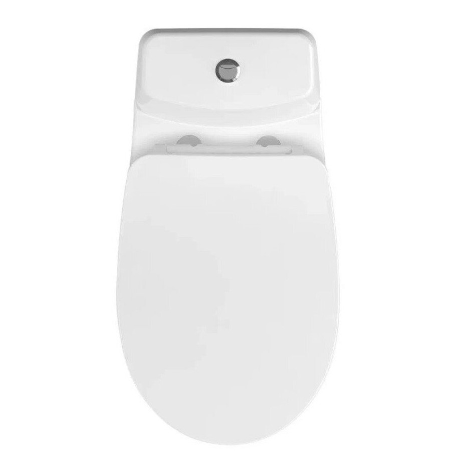 Напольный унитаз-компакт Cersanit Flavis A64288 031 3/6 DPL EO, сиденье микролифт, Slim, белый
