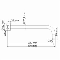 Душевая система WasserKRAFT Tauber 6400 A6451.097.121, со смесителем, цвет никель
