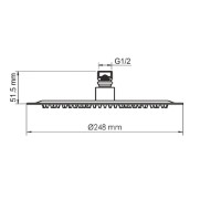 Душевая система WasserKRAFT Tauber 6400 A6451.097.121, со смесителем, цвет никель