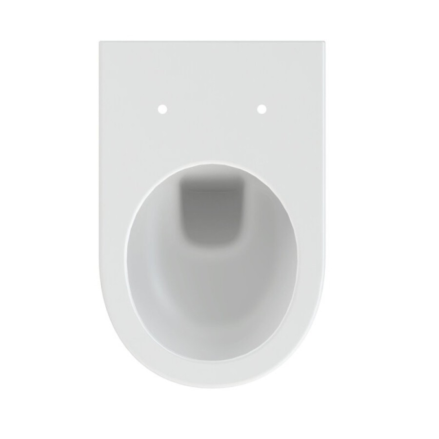 Унитаз подвесной Cersanit Street Fusion Clean On DPL EO slim A64516, безободковый, сиденье микролифт, белый