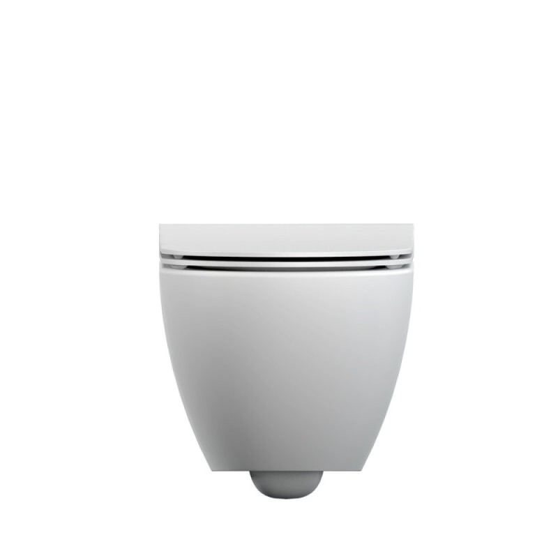 Унитаз подвесной Cersanit Street Fusion Clean On DPL EO slim A64516, безободковый, сиденье микролифт, белый