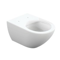 Унитаз подвесной Cersanit Street Fusion Clean On DPL EO slim A64516, безободковый, сиденье микролифт, белый