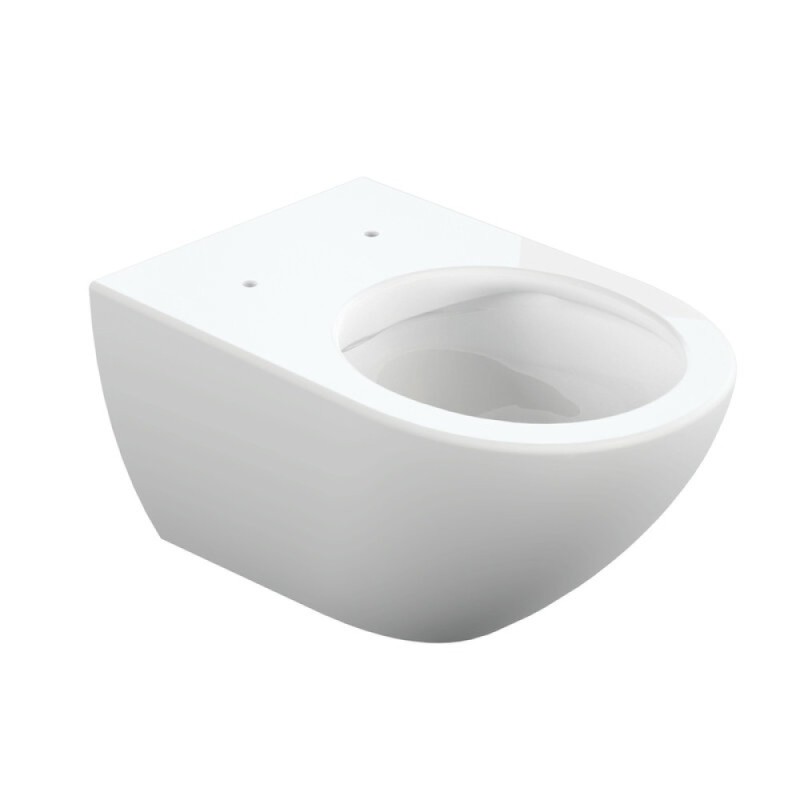 Унитаз подвесной Cersanit Street Fusion Clean On DPL EO slim A64516, безободковый, сиденье микролифт, белый