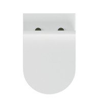 Унитаз подвесной Cersanit Street Fusion Clean On DPL EO slim A64516, безободковый, сиденье микролифт, белый