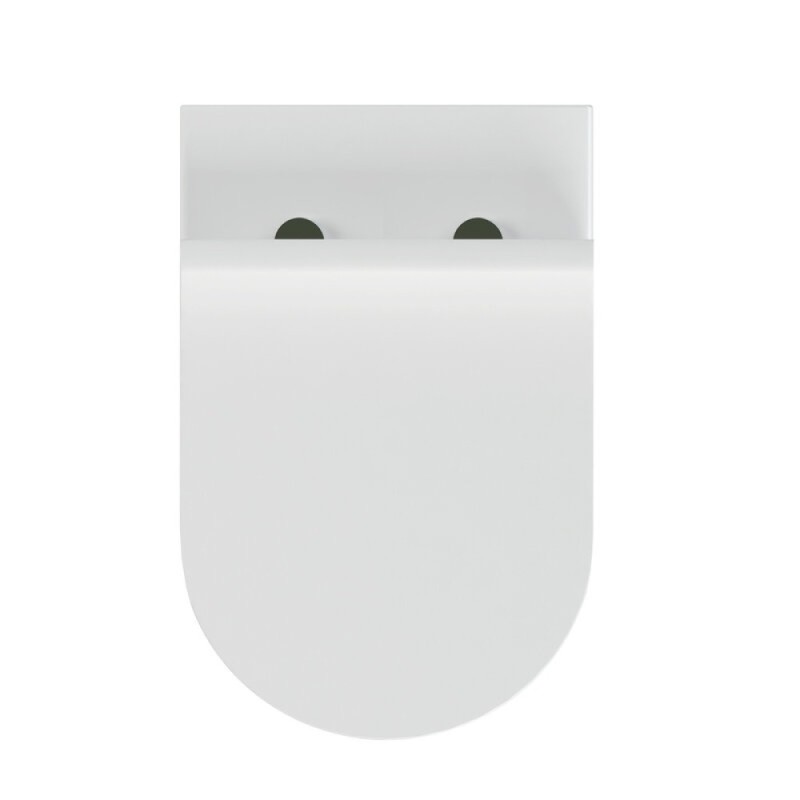 Унитаз подвесной Cersanit Street Fusion Clean On DPL EO slim A64516, безободковый, сиденье микролифт, белый