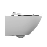 Унитаз подвесной Cersanit Street Fusion Vortex DPL EO slim A64517, безободковый, крышка-сиденье микролифт, белый