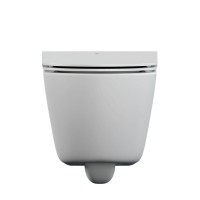 Унитаз подвесной Cersanit Nature oval Clean On DPL EO slim A64518, безободковый, крышка-сиденье микролифт, цвет белый