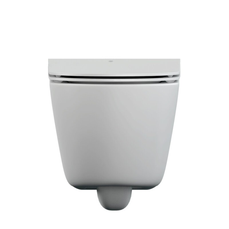 Унитаз подвесной Cersanit Nature oval Clean On DPL EO slim A64518, безободковый, крышка-сиденье микролифт, цвет белый