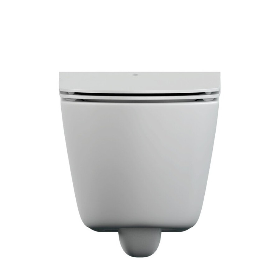 Унитаз подвесной Cersanit Nature oval Clean On DPL EO slim A64518, безободковый, крышка-сиденье микролифт, цвет белый