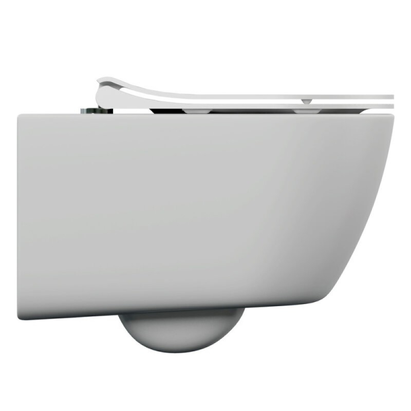 Унитаз подвесной Cersanit Nature oval Clean On DPL EO slim A64518, безободковый, крышка-сиденье микролифт, цвет белый