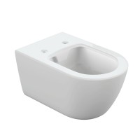 Унитаз подвесной Cersanit Nature oval Clean On DPL EO slim A64518, безободковый, крышка-сиденье микролифт, цвет белый