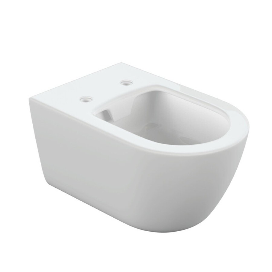 Унитаз подвесной Cersanit Nature oval Clean On DPL EO slim A64518, безободковый, крышка-сиденье микролифт, цвет белый