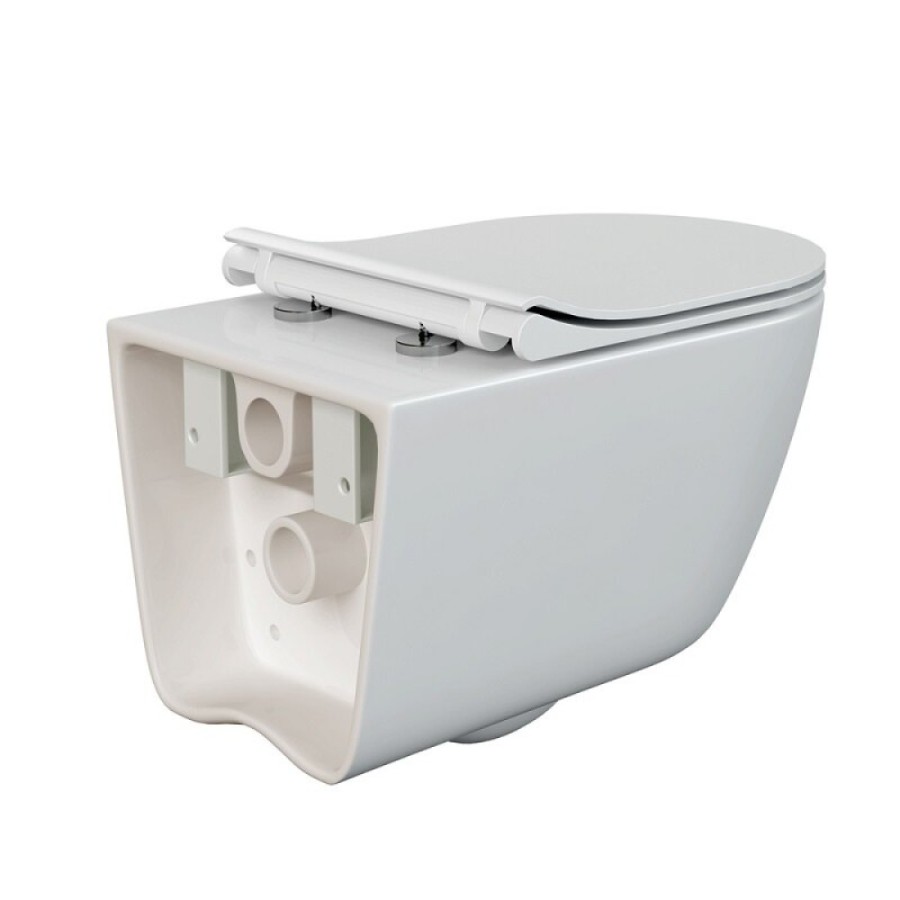 Инсталляция Cersanit Vector с унитазом A64576 Cersanit Nature Oval Clean On, сиденье slim микролифт, клавиша Corner хром, комплект