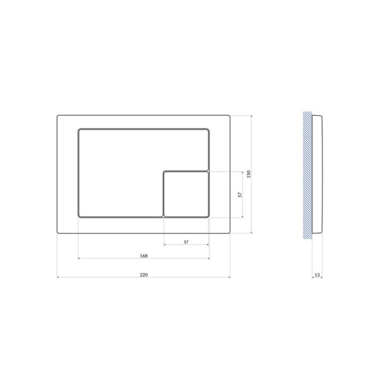 Инсталляция Cersanit Vector с унитазом A64576 Cersanit Nature Oval Clean On, сиденье slim микролифт, клавиша Corner хром, комплект