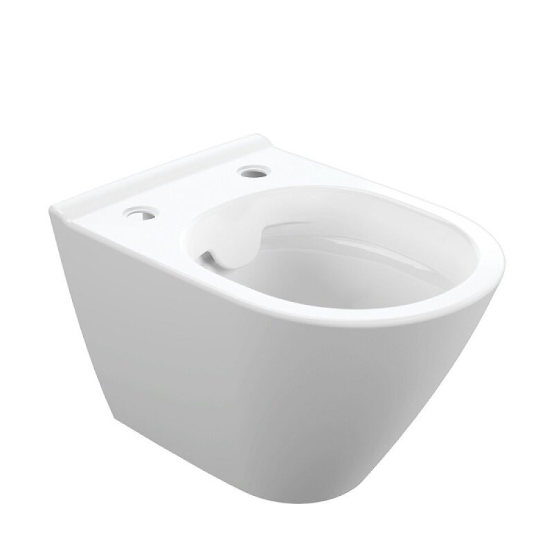 Подвесной унитаз Cersanit city smart Clean On DPL EO slim LP, A64822, безободковый, крышка-сиденье микролифт, цвет белый