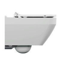 Унитаз подвесной Cersanit crea square Clean On DPL EO slim LP, A64823, безободковый, крышка-сиденье микролифт, цвет белый