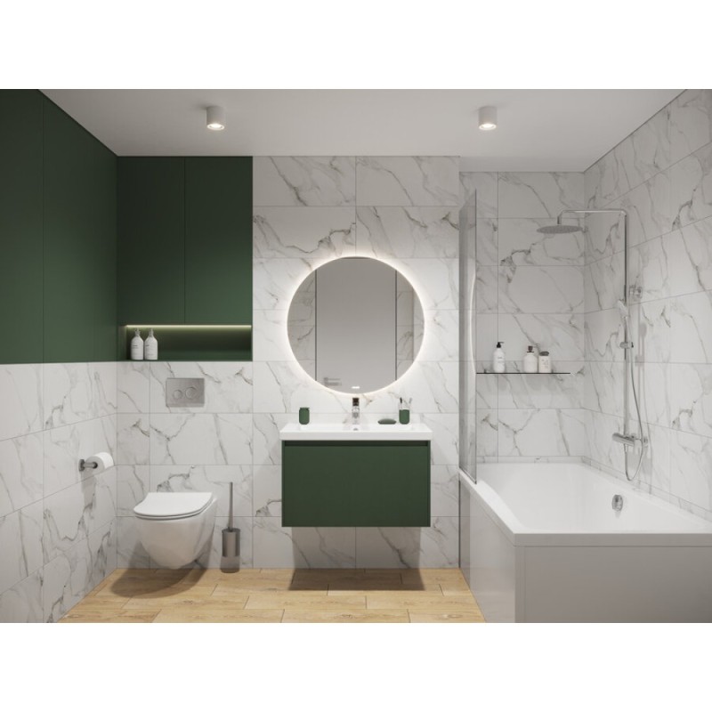 Подвесной унитаз Cersanit Brasko Smart Clean On DPL EO slim LP, A64824, безободковый, крышка-сиденье микролифт, цвет белый