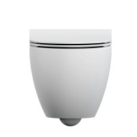 Подвесной унитаз Cersanit Brasko Smart Clean On DPL EO slim LP, A64824, безободковый, крышка-сиденье микролифт, цвет белый