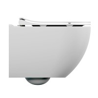 Подвесной унитаз Cersanit Brasko Smart Clean On DPL EO slim LP, A64824, безободковый, крышка-сиденье микролифт, цвет белый