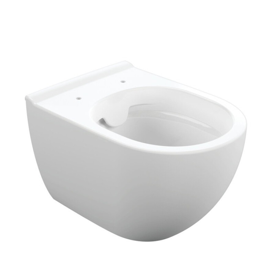 Подвесной унитаз Cersanit Brasko Smart Clean On DPL EO slim LP, A64824, безободковый, крышка-сиденье микролифт, цвет белый