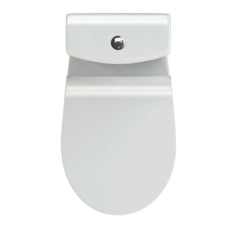 Унитаз-компакт Cersanit Nature Clean On 011 3/5 DPL EO slim A65410, безободковый, крышка-сиденье микролифт, цвет белый