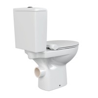 Унитаз-компакт Cersanit Nature Clean On 011 3/5 DPL EO slim A65410, безободковый, крышка-сиденье микролифт, цвет белый