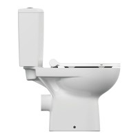 Унитаз-компакт Cersanit Nature Clean On 011 3/5 DPL EO slim A65410, безободковый, крышка-сиденье микролифт, цвет белый