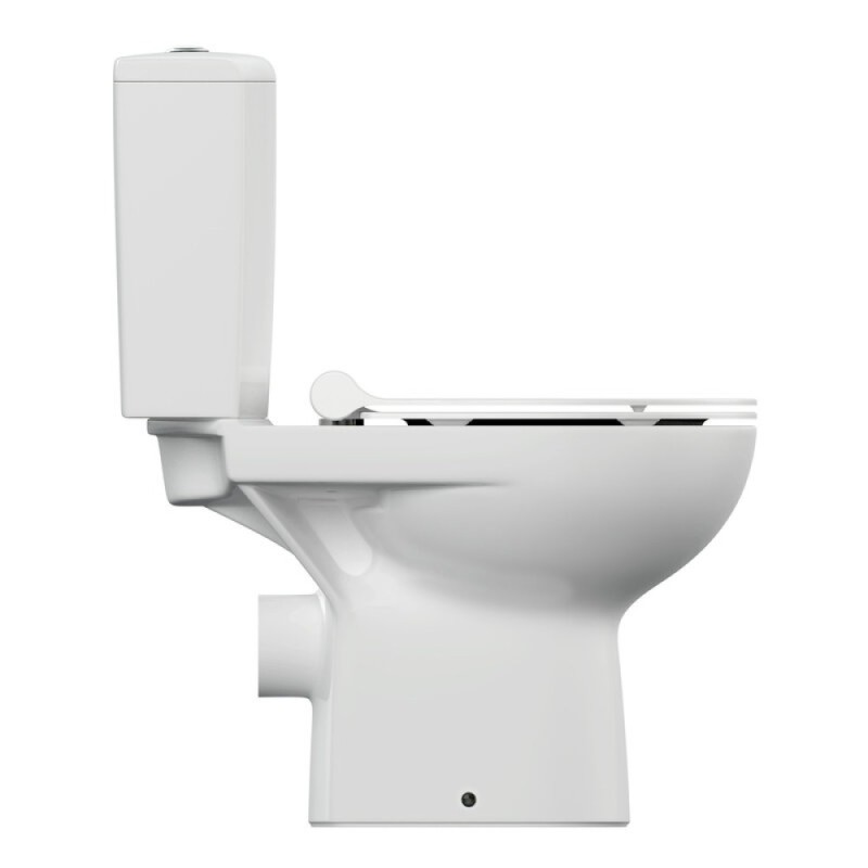 Унитаз-компакт Cersanit Nature Clean On 011 3/5 DPL EO slim A65410, безободковый, крышка-сиденье микролифт, цвет белый