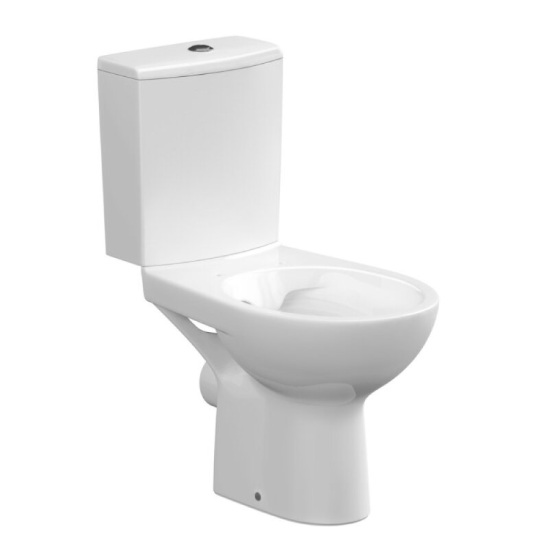 Унитаз-компакт Cersanit Nature Clean On 011 3/5 DPL EO slim A65410, безободковый, крышка-сиденье микролифт, цвет белый