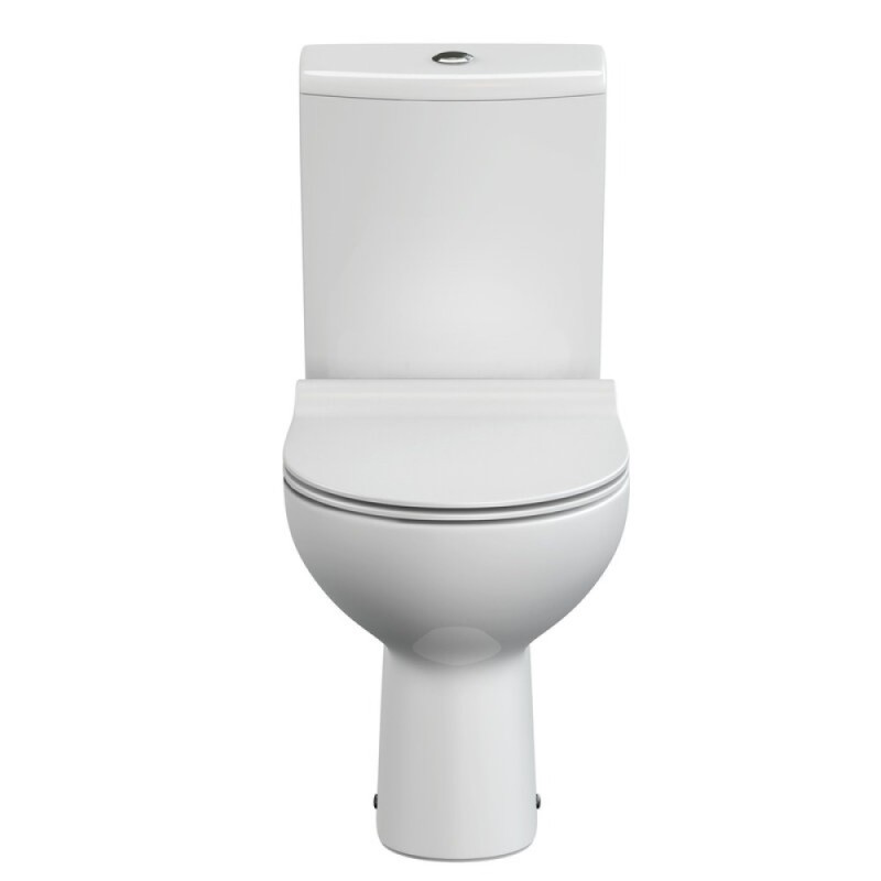 Унитаз-компакт Cersanit Nature Clean On 011 3/5 DPL EO slim A65410, безободковый, крышка-сиденье микролифт, цвет белый