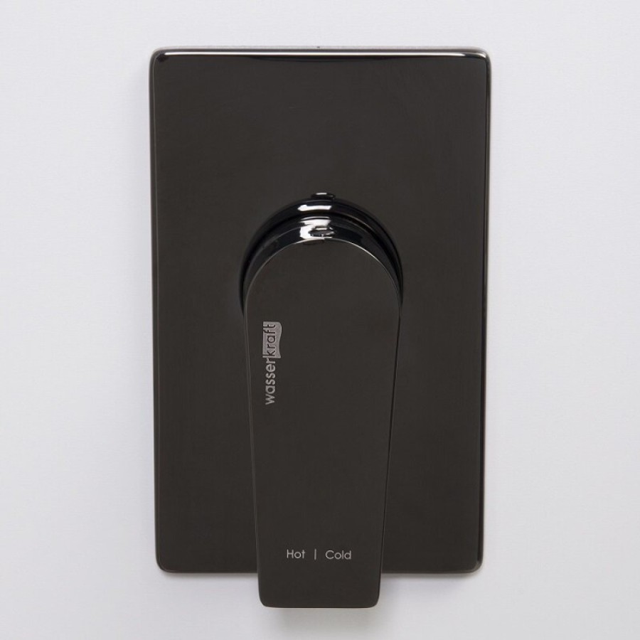 Гигиенический душ WasserKRAFT 6600, A66096, со смесителем, PVD черный глянец