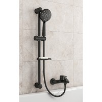 Душевой гарнитур Cersanit Lara A68146, черный матовый