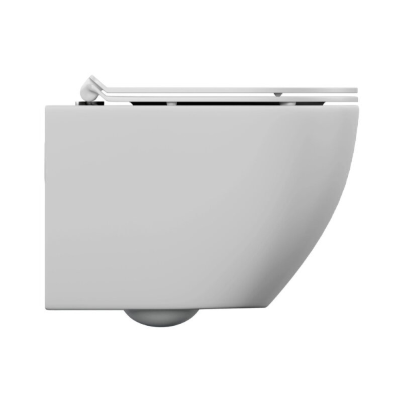 Подвесной унитаз Cersanit Brasko Vortex DPL EO slim A68915, смыв торнадо, безободковый, крышка-сиденье микролифт, цвет белый