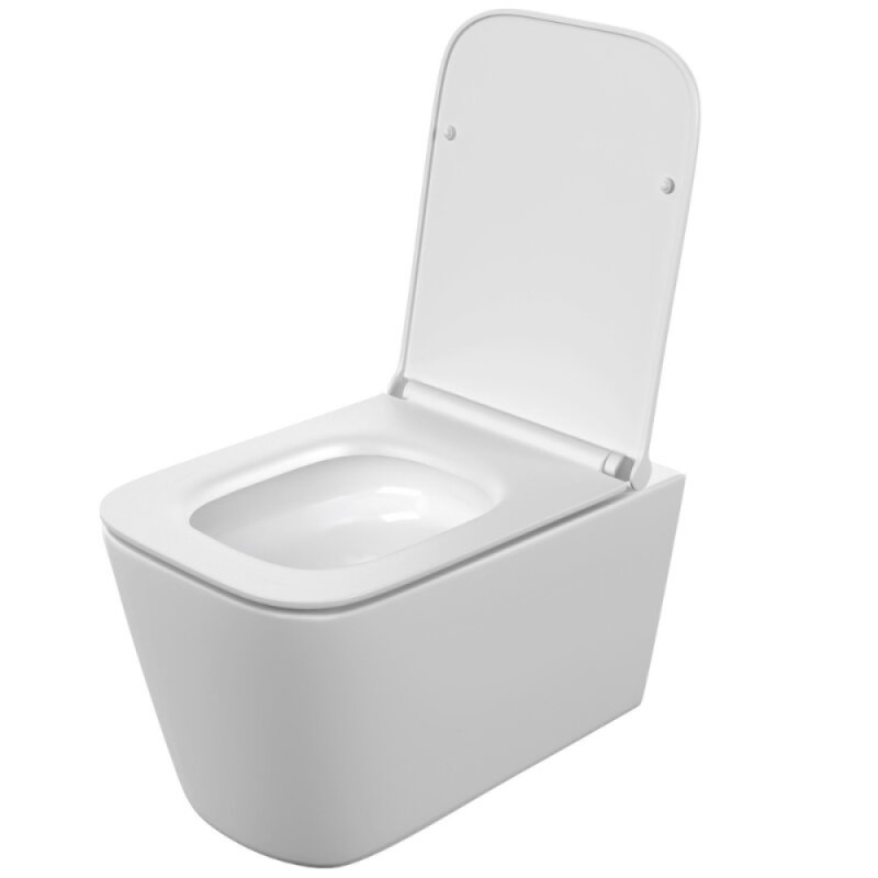 Унитаз подвесной Cersanit Crea Vortex DPL EO slim A68916, смыв торнадо, безободковый, крышка-сиденье микролифт, цвет белый