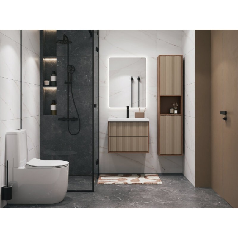Тумба под раковину Cersanit Classic Ribble A69277, 60 см, подвесная, цвет бежевый