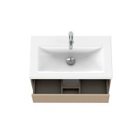 Тумба под раковину Cersanit Classic Ribble A69278, 80 см, подвесная, цвет бежевый